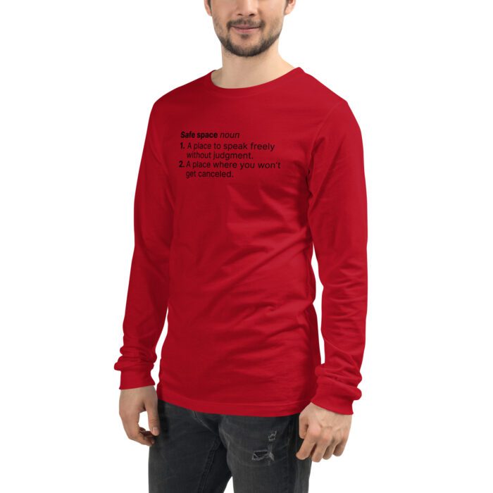 Safe-Space - Unisex Long Sleeve Tee - Image 3
