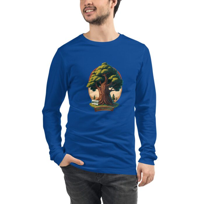 Wood - Give 'em a Hand - Unisex Long Sleeve Tee - Image 7