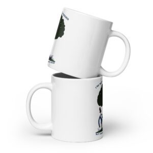 Im-Not-a-Tree-Hugger-But-I-Do-Shake-Hands-With-Wood - White glossy mug