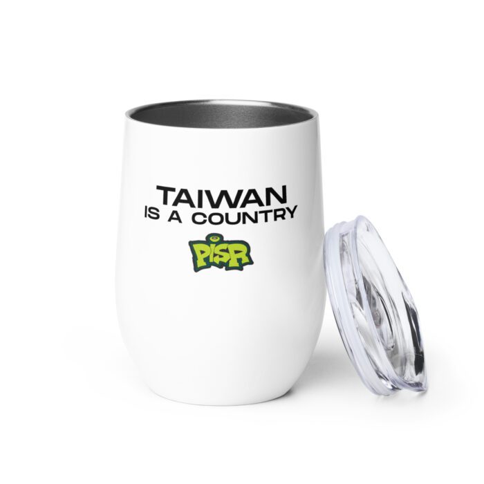 Taiwan is a Country - Wine tumbler