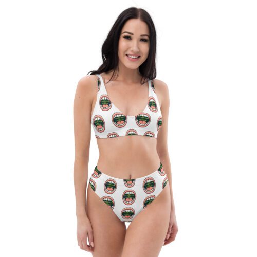 My Language My Choice - Recycled high-waisted bikini