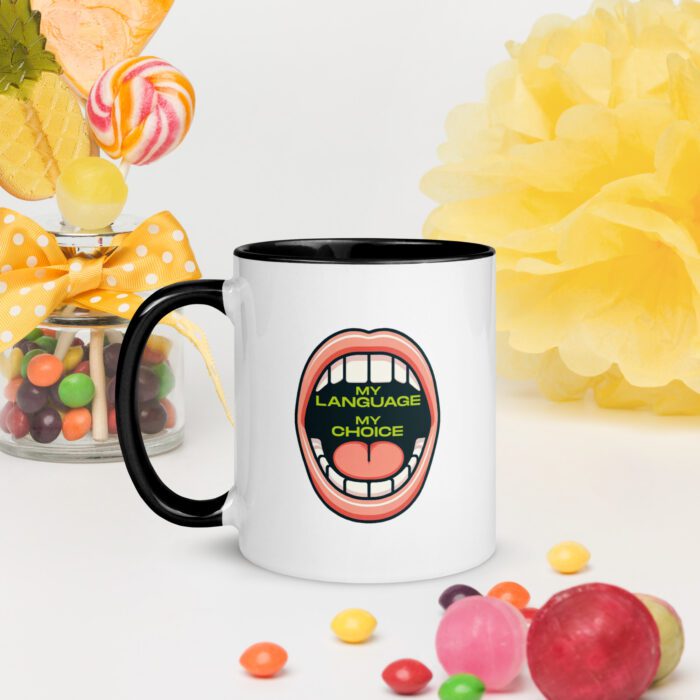 My Language My Choice - Mug with Color Inside