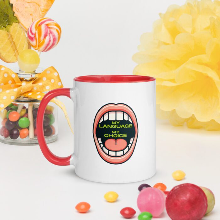 My Language My Choice - Mug with Color Inside