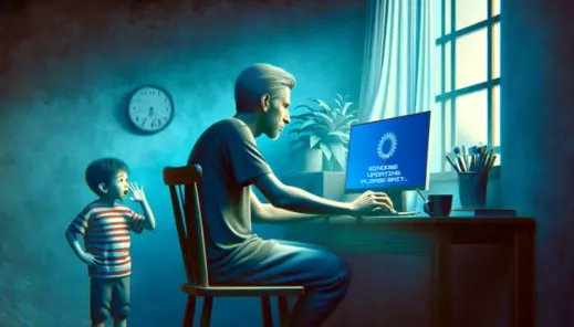 Computer into the portal