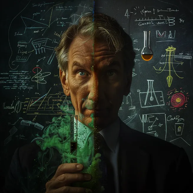 Bill Nye mister half face is bill nye right