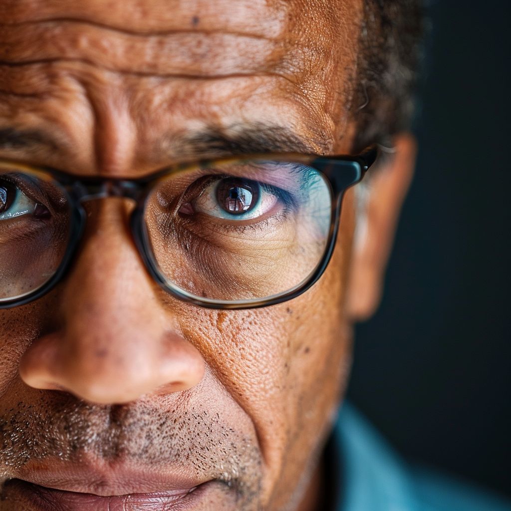 Lester Holt has found himself embroiled in a fierce staring contest with his studio camera lens