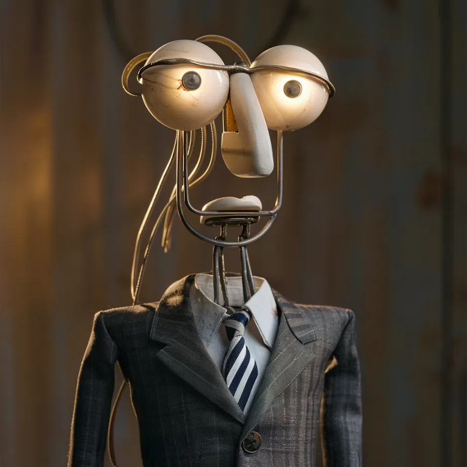 Clippy modeling a new tie for the fall line up to match the new clippy smartphone