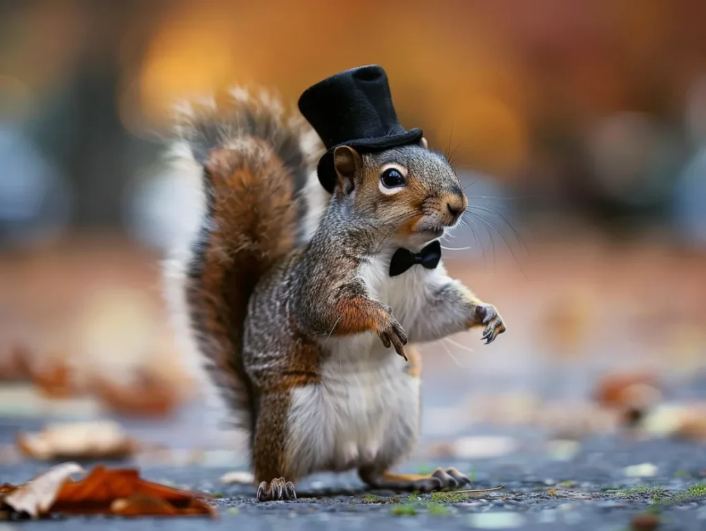 squirrels aren't just adorably scampering about and hoarding nuts for the winter - they're actually putting on an elaborate show for our amusement.