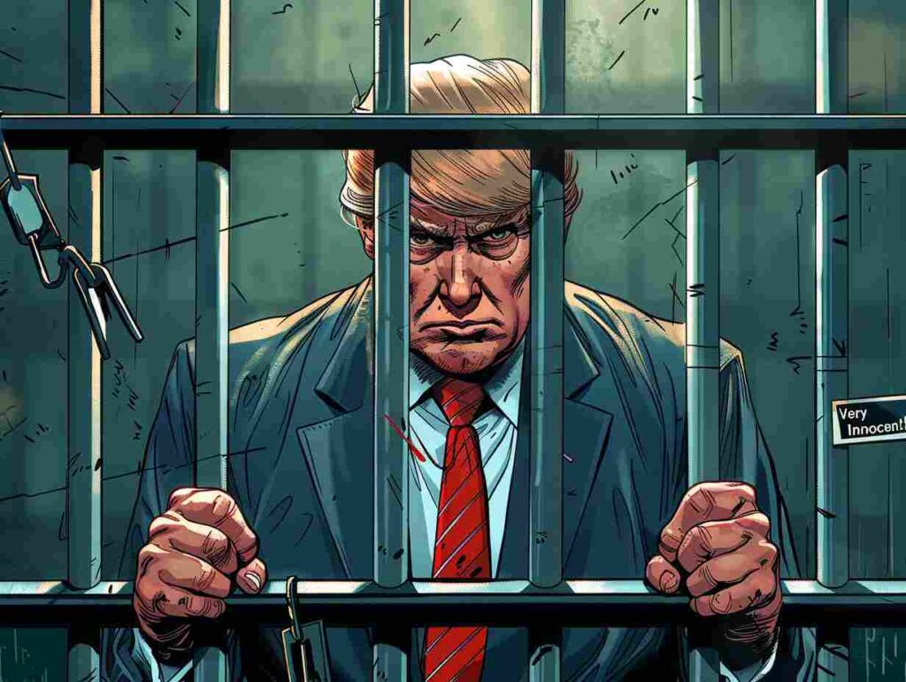 Trump Behind Bars After 34 Felony Charges