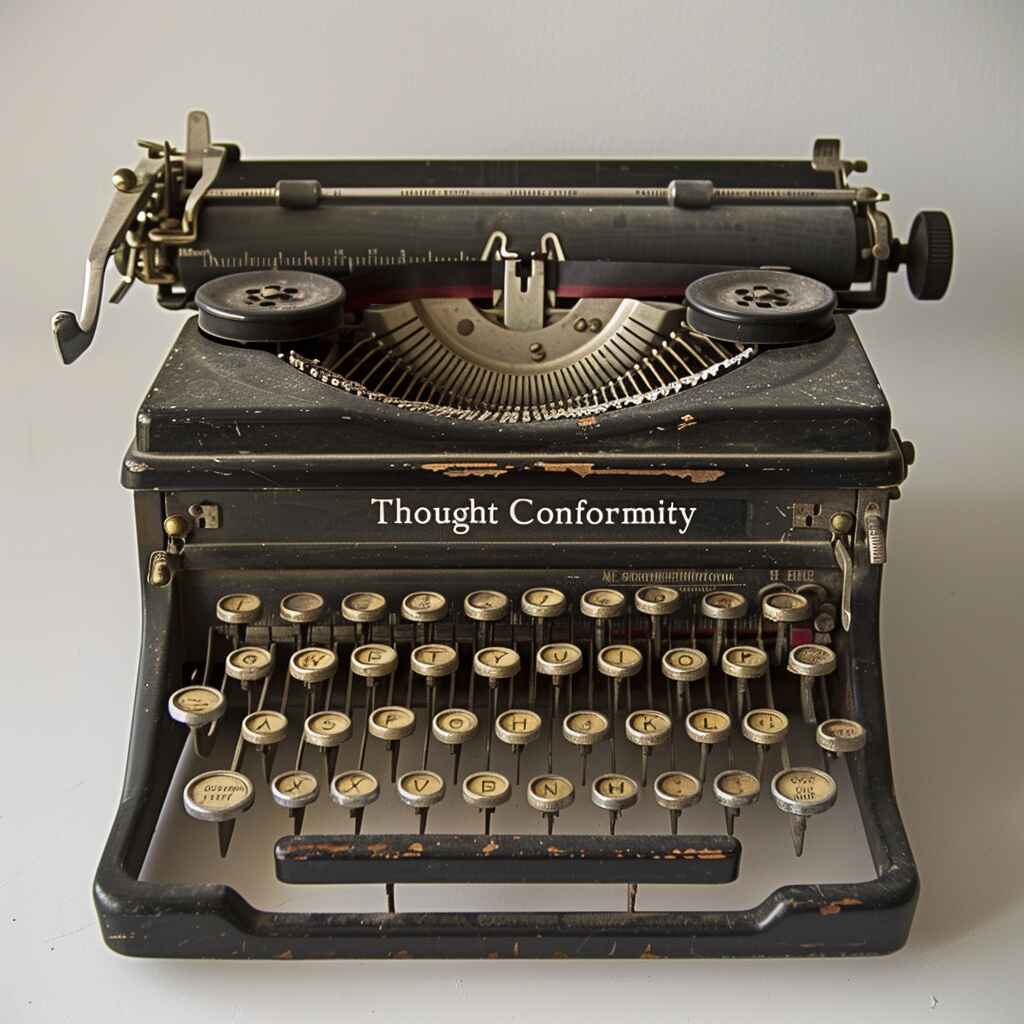 Thought conformity type writer