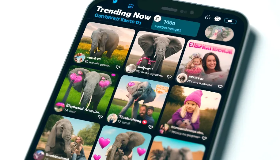 Trendy elephant adoption
