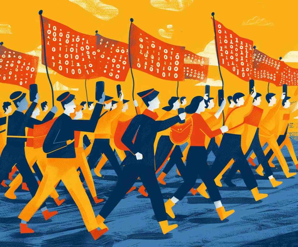 Protesting in Binary