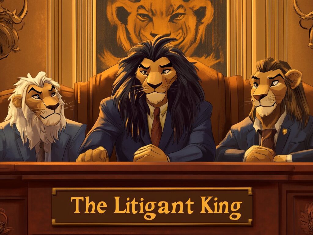 Parody_movie_poster_for_The_Litigant_King