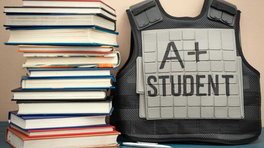 A+ student bullet proof vest