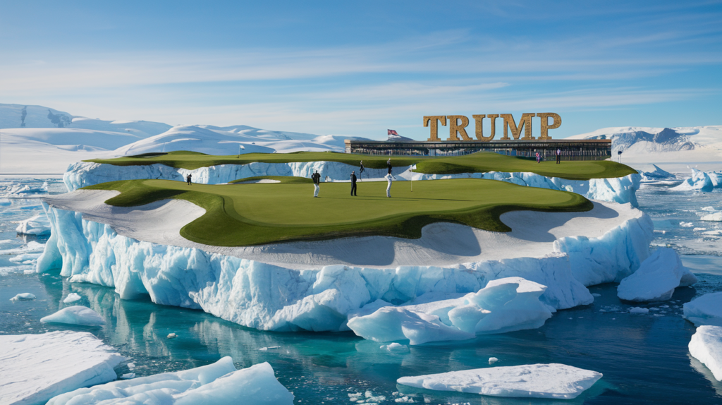 Greenland golf course created by trump