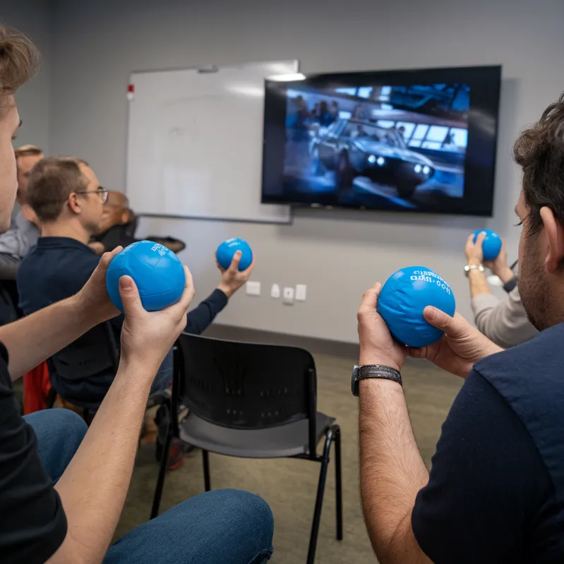 Neil deGrasse Tyson movie tweets, A group therapy session where scientists practice watching clips from "The Fast and the Furious" franchise while stress-squeezing Newton's Laws of Motion stress balls
