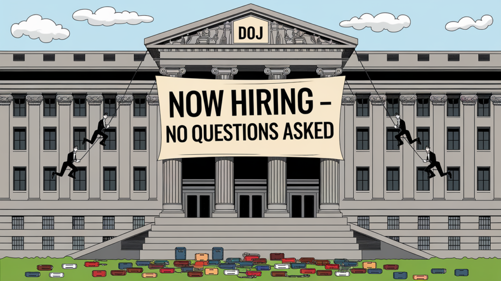 doj building ready to hire