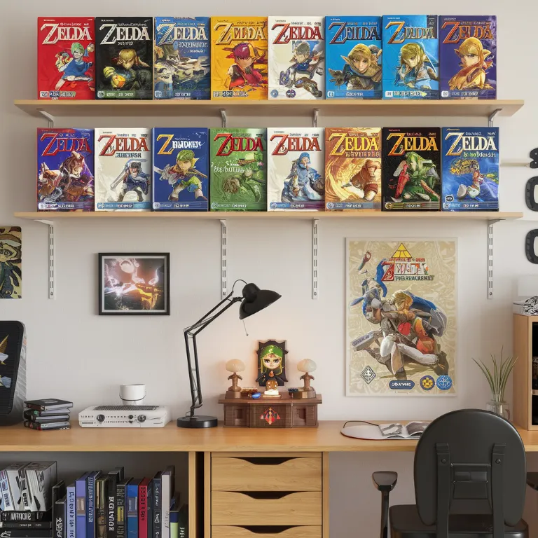 Nintendo game rereleases, A gamer's room showing the same Legend of Zelda game bought 17 times across different consoles, with a small shrine dedicated to future rereleases